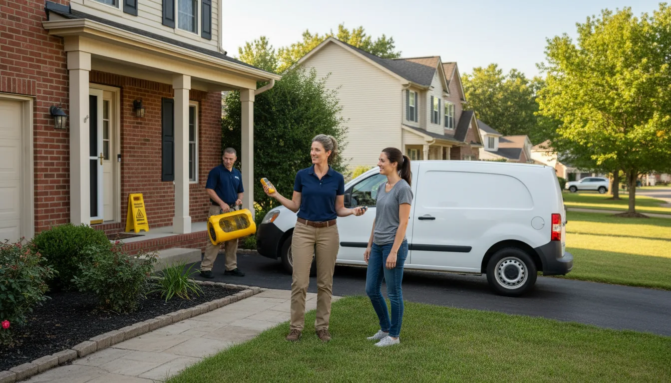 Water restoration image for Water Damage & Restoration Services in Linton, IN
